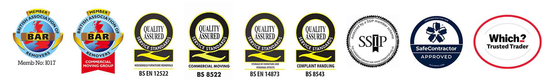 Inline Removals Accreditations